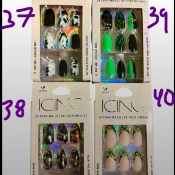 Lot of 20 Press-On Nails (Icing & Claire’s) - Picture 10 of 13